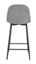 2x Sgabello cucina grigio scuro 46x39x92