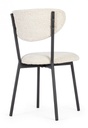 2x Sedia naturale bouclé 47x50x77.5
