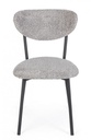 2x Sedia grigia chiara 47x50x77.5 cm