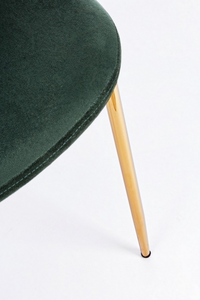 4x Sedia in velluto verde scuro 48x55x85