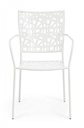 4x Sedia C-BR Kelsie 54x55x89 cm in metallo
