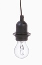 Lampadario E27 nero 120h x plastica