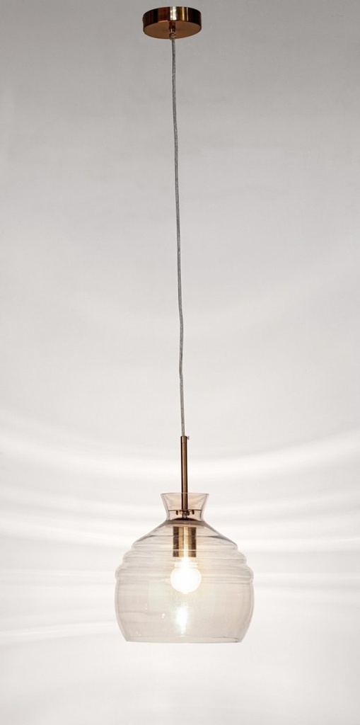 Lampadario 1 luce D.25x160h metallo