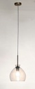 Lampadario 1 luce D.25x160h metallo