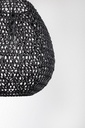 Lampadario Zambia nero D.38x42h in metallo