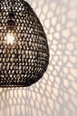 Lampadario Zambia nero D.38x42h in metallo