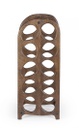 P.Bottiglie marrone 27x20x67 in legno
