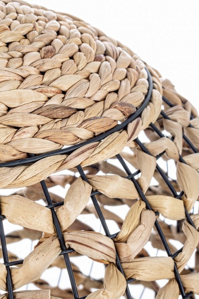 Lampadario in fibre naturali D.40x37h