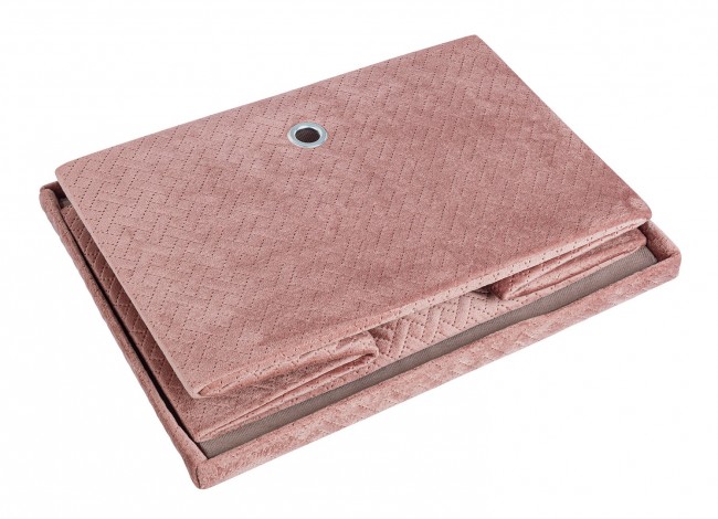 4x Scatola pieghevole rosa 40x30x25h