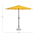 Ombrellone antracite mimosa D.300 x 240 h