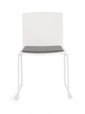 4x Sedia bianca 43.5x50x79h