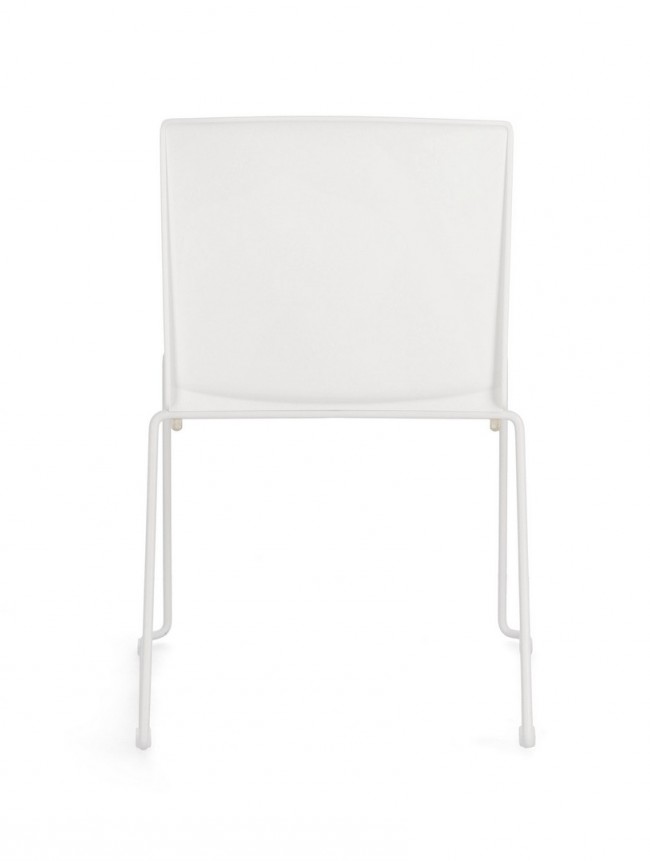 4x Sedia bianca 43.5x50x79h