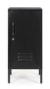 Comodino nero 40x35x76h in acciaio