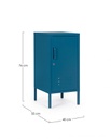 Comodino blu 40x35x76h in acciaio