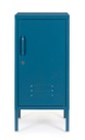Comodino blu 40x35x76h in acciaio
