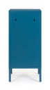 Comodino blu 40x35x76h in acciaio