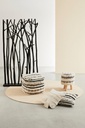 Cuscino Yucatan 45x45 in tessuto nero
