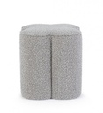 Pouf cointa grigio 40x40x45 h