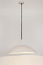 Lampadario bianco D.60,5x25h in metallo