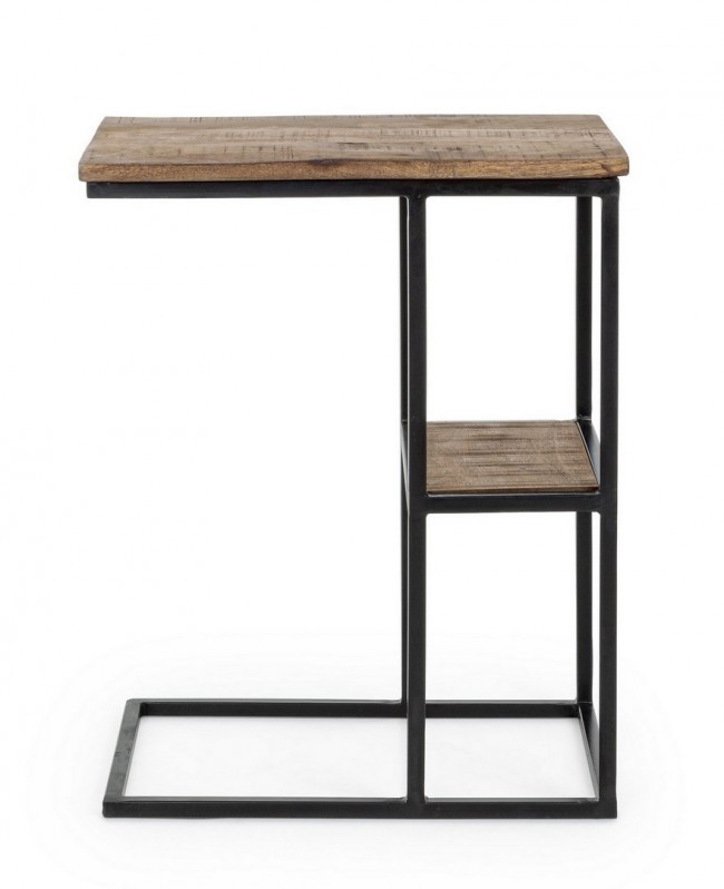 Tavolino C-ripiano 46x31x58 in legno