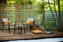4x Cuscino decor olefin giallo 45x45x15