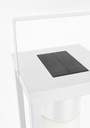 Lampada solare LED bianca 20x20x75h in metallo