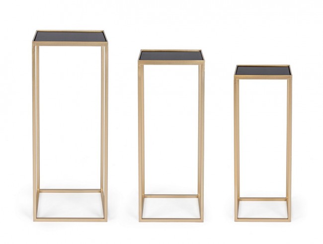 Tavolino nuclei oro 24x24x65, 28x28x70, 31x31x75