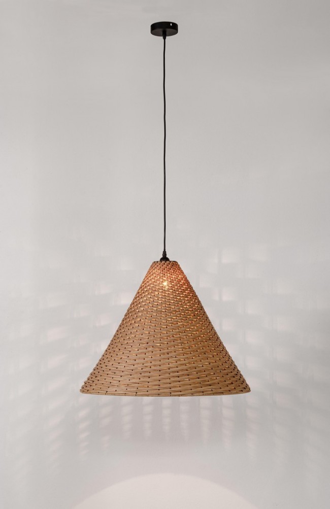 2x Lampadario gabon marrone D.60x46,5h