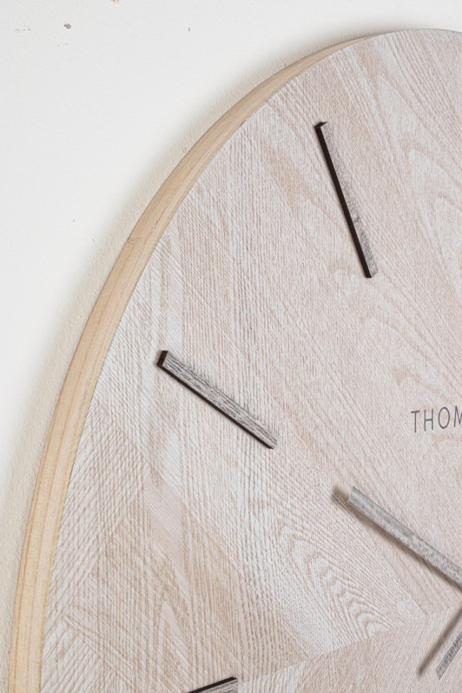 Orologio da parete in legno D.76x3h