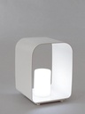 Lampada led bianca 25x26x35h in alluminio