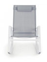 Poltrona dondolo bianca 60.5x107x95