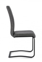 4x Sedia ecopelle antracite 42x56x102