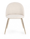 4x Sedia oro/avorio 49x55x77h 46h1 in bouclé