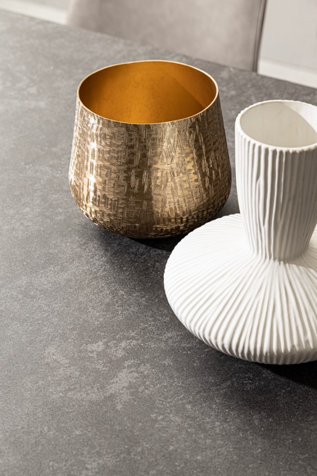 Vaso in metallo D.20x16h, D.24x16,5h, D.28,5x17,5h