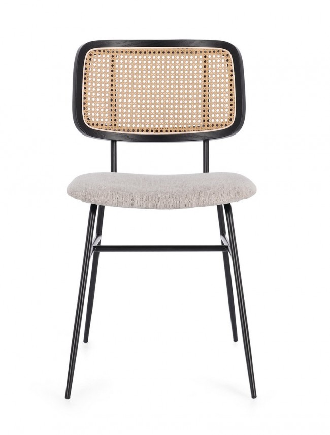 2x Sedia glenna naturale 45x59x80.5