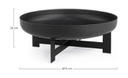 Braciere nero 70x26 cm in metallo