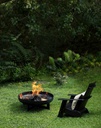 Braciere nero 70x26 cm in metallo