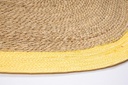 2x Tappeto naturale giallo D.120 cm