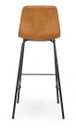 2x Sgabello bar cuoio vintage 39x44x103,5h