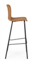 2x Sgabello bar cuoio vintage 39x44x103,5h