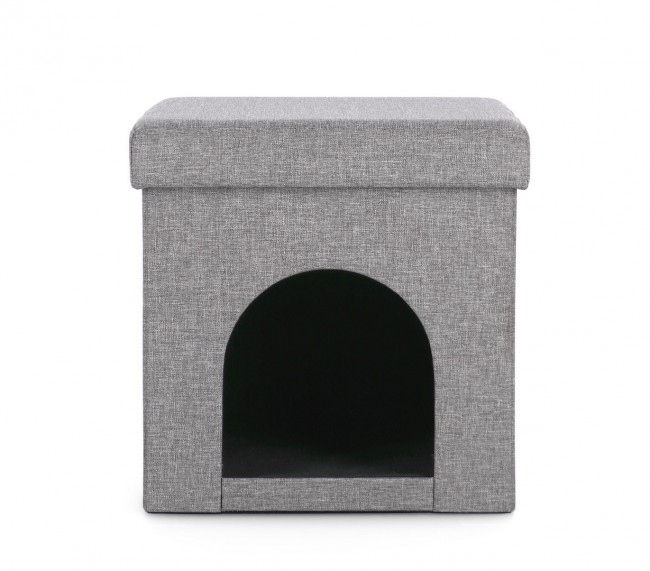 4x Cuccia pieghevole grigia 38x38