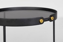 Tavolino in vetro D.33x53.5h e D.38x58.5h