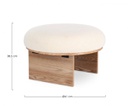 Sgabello Annuska D.61x38.5h in tessuto