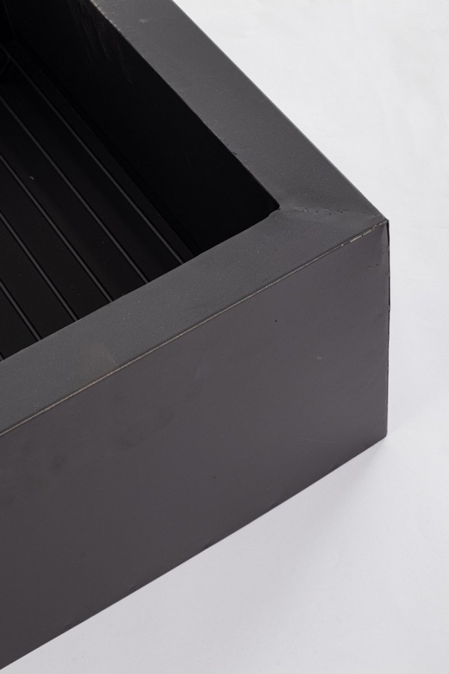Braciere basso nero 60x26h