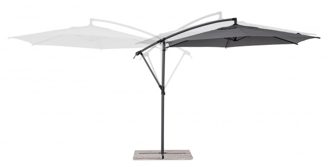 Ombrellone braccio 3m antracite D.300x248h