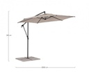 Ombrellone braccio 3m antr-moon D.300x248h