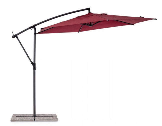Ombrellone braccio 3m ant-burgundy D.300x248h