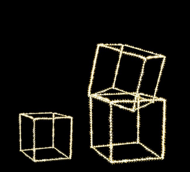 Cubo microled 35x35x35, 30x30x30, 25x25x25 h