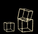 Cubo microled 35x35x35, 30x30x30, 25x25x25 h