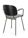 2x Sedia verde 57x60x80 cm in tessuto